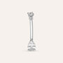 Piercing Ombelico Bon Ton Oro Bianco Cubic Zirconia