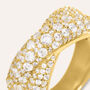 Anello Fascia Silver Glow Argento Dorato Cubic Zirconia