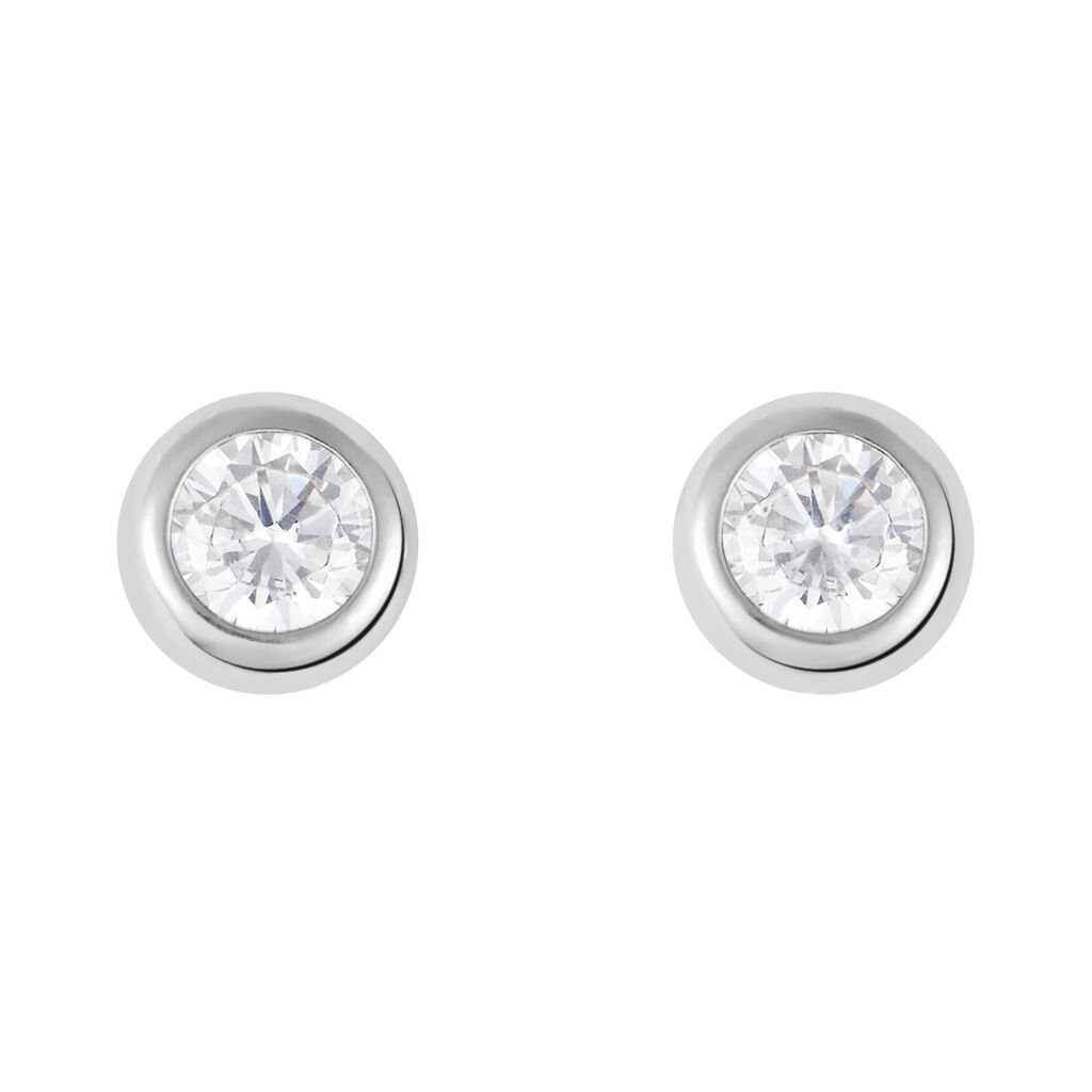 Orecchini Lobo Punto Luce Silver Elegance Argento Rodiato Cubic Zirconia - Orecchini a Lobo Donna | Stroili