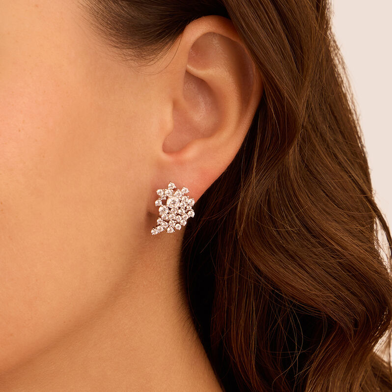 Orecchini Lobo Climber Red Carpet Argento Rodiato Cubic Zirconia - Orecchini a Lobo Donna | Stroili