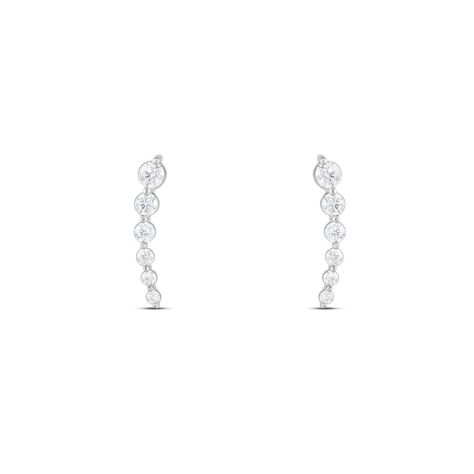 Orecchini Pendenti Claire Oro Bianco Cubic Zirconia - Orecchini Pendenti Donna | Stroili