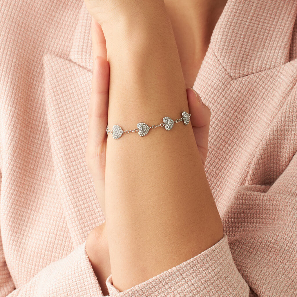 Bracciale Lady Phantasya Acciaio Cristallo - Bracciali Love Donna | Stroili