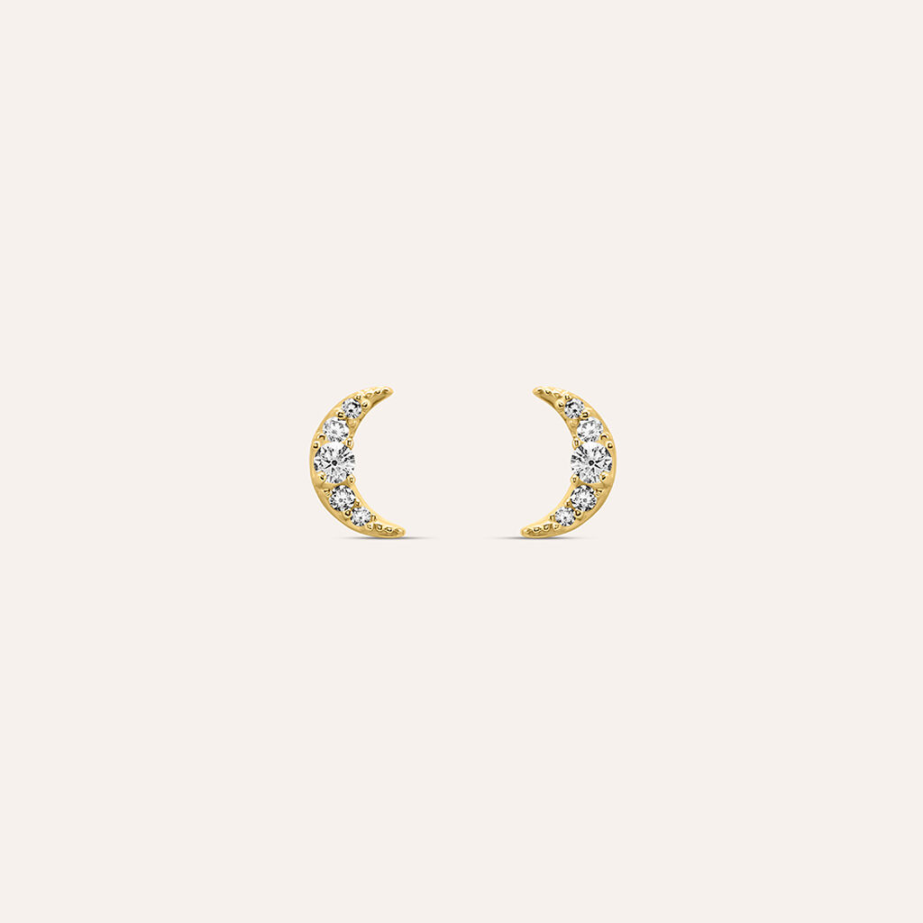Orecchini Lobo Bon Ton Oro Giallo Cubic Zirconia - Gioielli Donna | Stroili