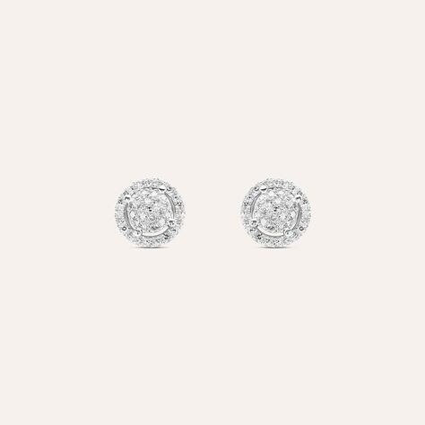 Orecchini Lobo Sophia Oro Bianco Diamante - Orecchini a Lobo Donna | Stroili