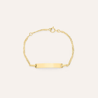 Bracciale Con Targhetta Holy Oro Giallo
