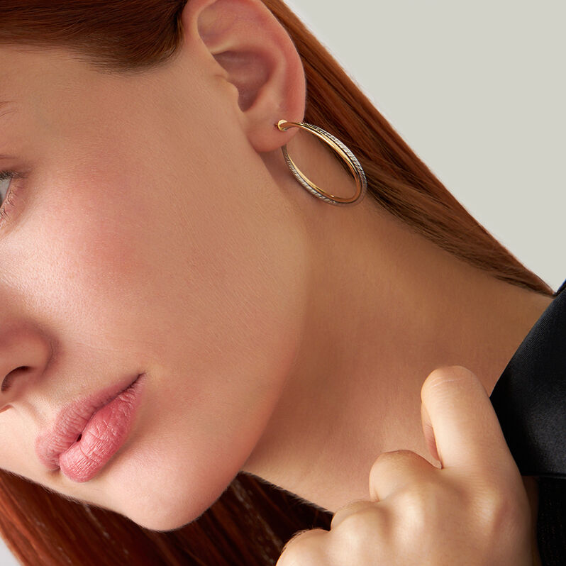 Orecchini A Cerchio Toujours Oro Bicolore - Orecchini a Cerchio Donna | Stroili