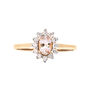 Anello Solitario Kate Jasmine Oro Rosa Morganite Diamante
