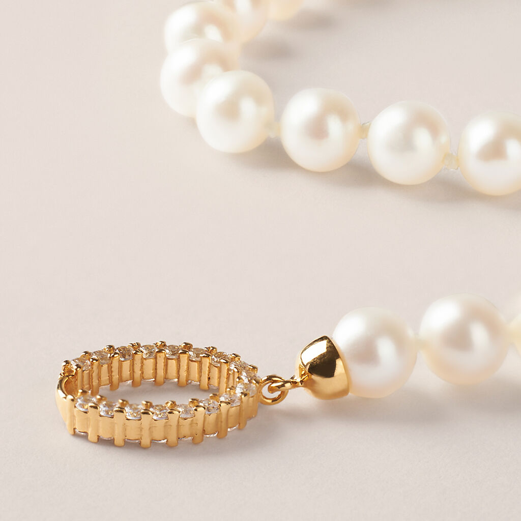 Bracciale Gabrielle Oro Giallo Perla D'Acqua Dolce