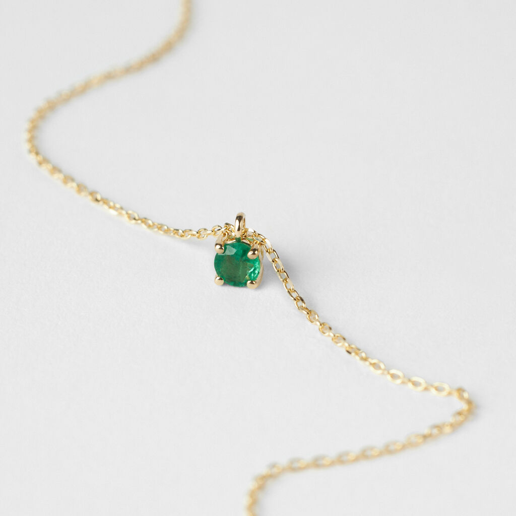 Collana Punto Luce Charlotte Oro Giallo Smeraldo - Collane Punto Luce Donna | Stroili