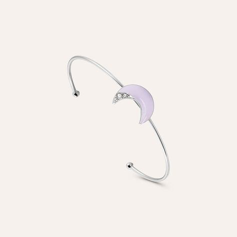 Bangle Lady Sweet Acciaio Luna e Cristalli - Bracciali Donna | Stroili