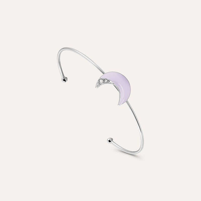 Bangle Lady Sweet Acciaio Luna e Cristalli - Bracciali Donna | Stroili