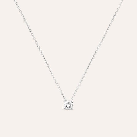 Collana Punto Luce Diamade Oro Bianco Diamante Lab-Grown - Collane Punto Luce Donna | Stroili