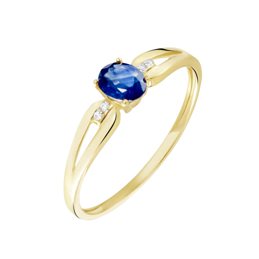 Anello zaffiro stroili oro on sale