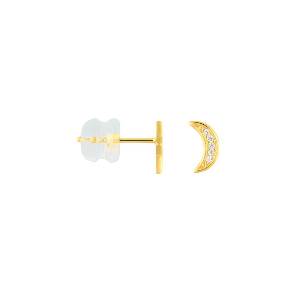 Orecchini Spaiati Bon Ton Oro Bianco Cubic Zirconia - Gioielli Donna | Stroili