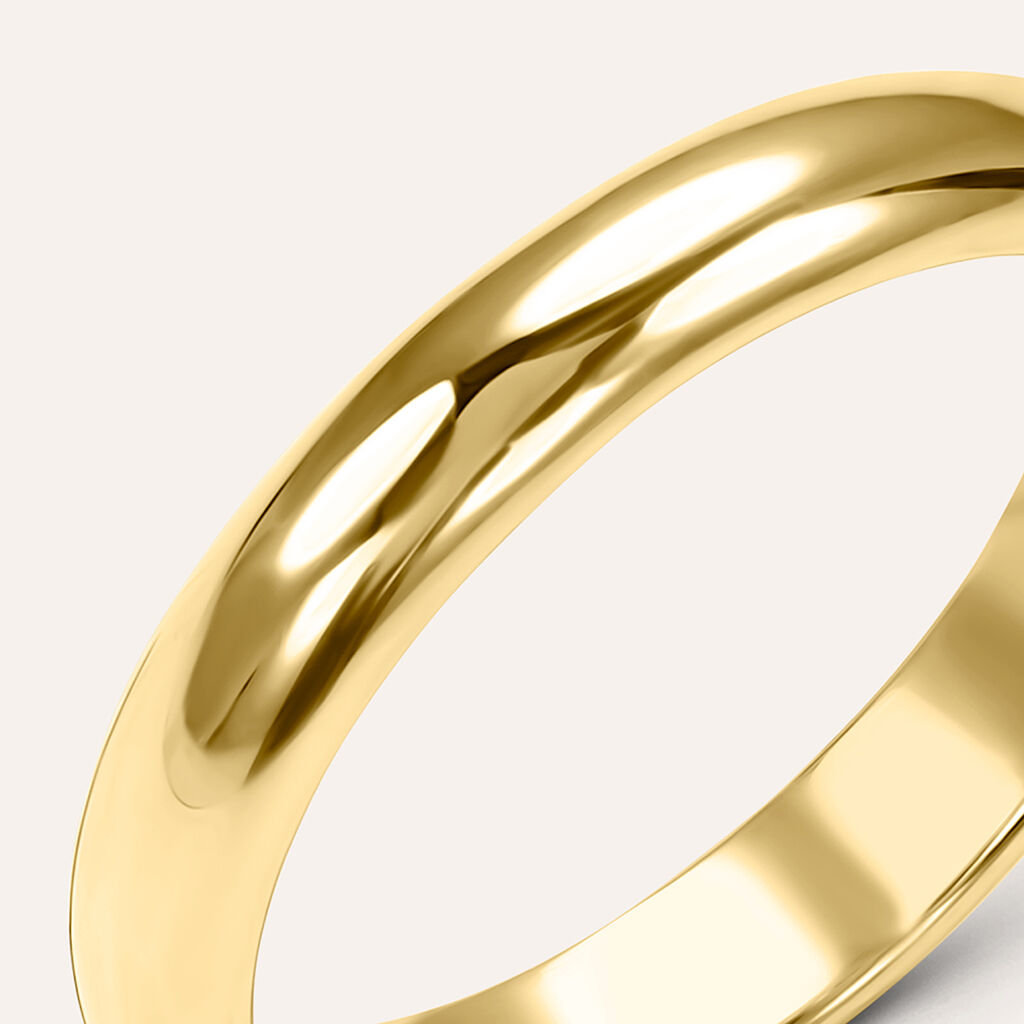 Fede Classica Leggera 3.6 mm Oro Giallo - Anelli con Incisione Unisex | Stroili
