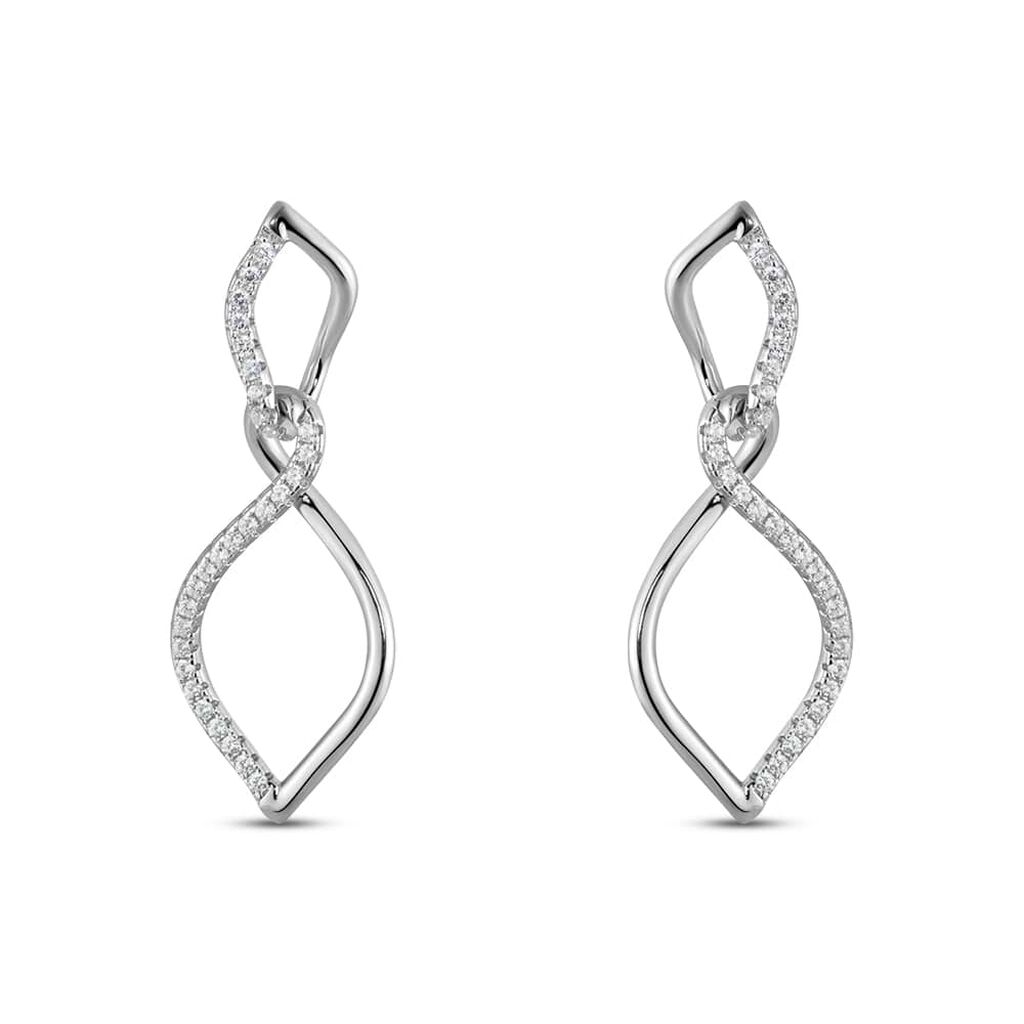 Orecchini Pendenti Silver Shine Argento Rodiato Cubic Zirconia - Orecchini Pendenti Donna | Stroili
