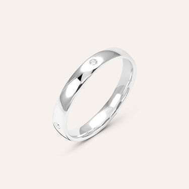 Fede Comoda 3.1 mm Oro Bianco Diamante