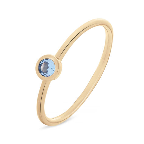 Anello Solitario Golden Dream Placcato Oro Giallo Cristallo - Anelli con Pietre Donna | Stroili