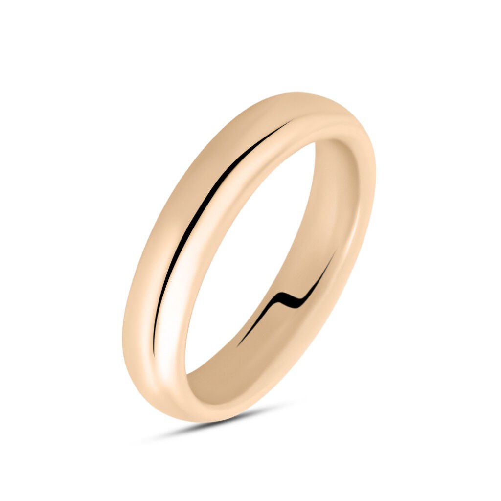 Fede Comoda 4 mm Oro Rosa - Fedi Unisex | Stroili