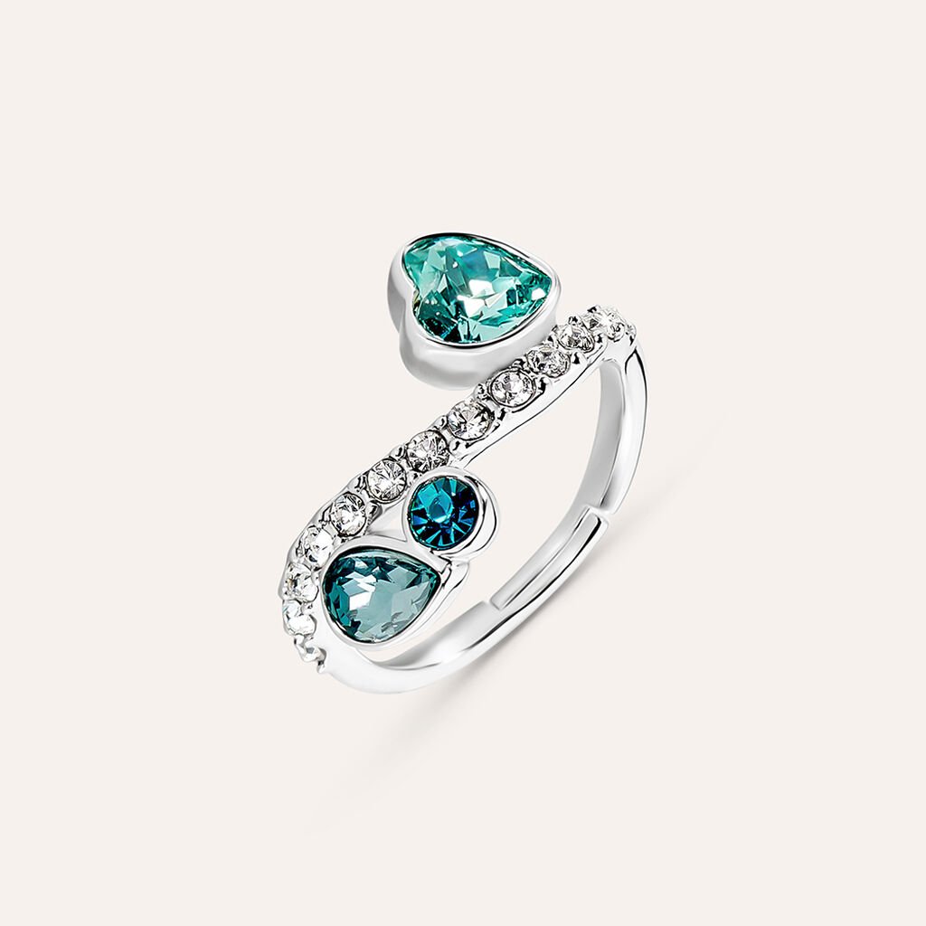 Anello Fantasia Violet Ottone Cristallo