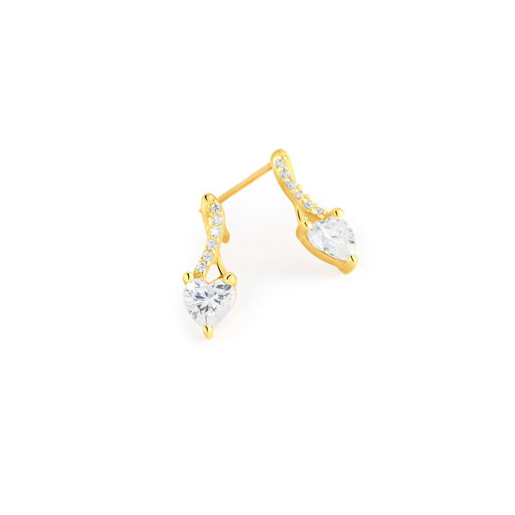Orecchini Lobo Claire Oro Giallo Cubic Zirconia