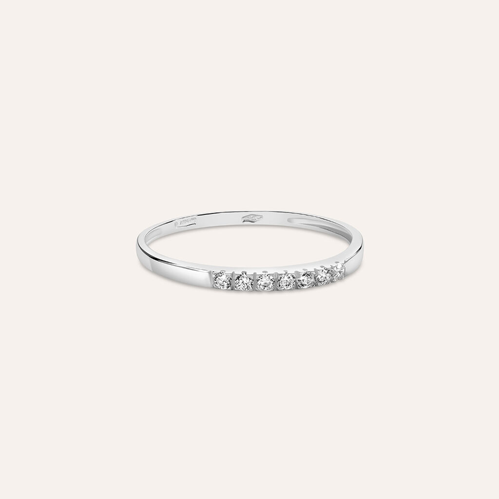 Anello Riviere Claire Oro Bianco Cubic Zirconia - Anelli Riviere Donna | Stroili