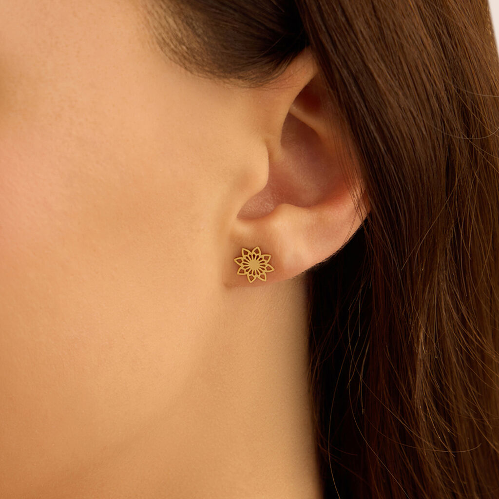 Orecchini Lobo Bon Ton Oro Giallo