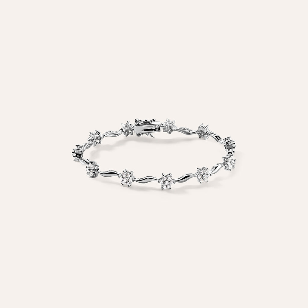 Bracciale Silver Elegance Argento Rodiato Cubic Zirconia