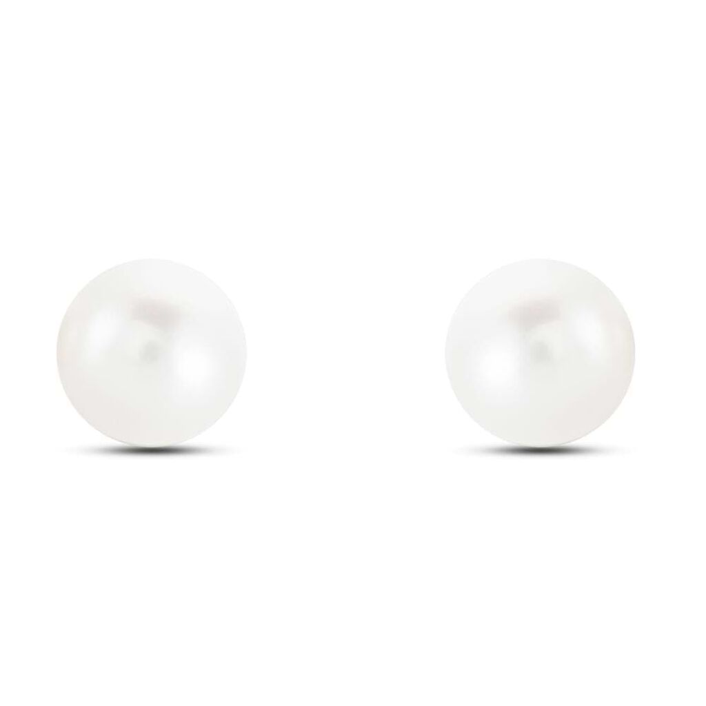 Orecchini Lobo Gabrielle Oro Giallo Perla D'Acqua Dolce