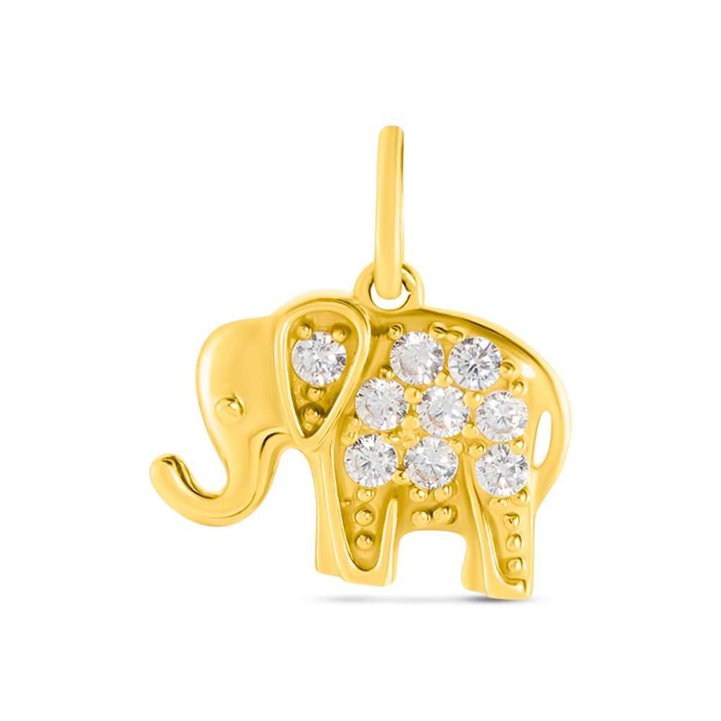 Pendente Po&egrave;me Oro Giallo Cubic Zirconia
