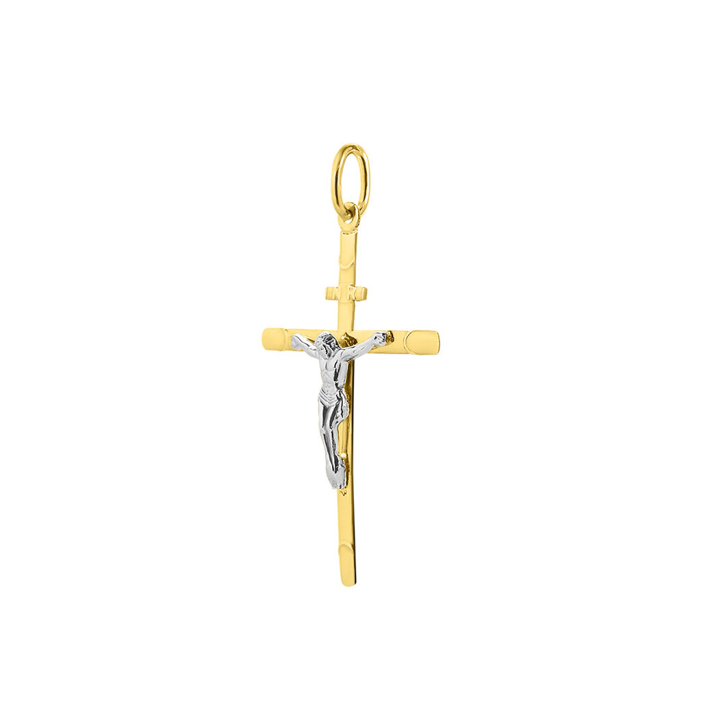 Pendente Holy Oro Bicolore - Ciondoli con Incisione Unisex | Stroili