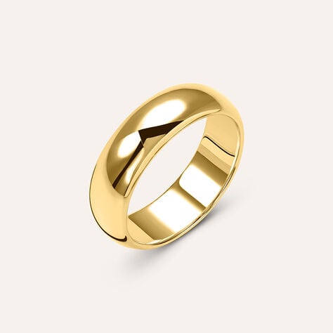 Fede Mantovana Leggera 6 mm Oro Giallo - Anelli con Incisione Unisex | Stroili