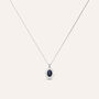 Collana Charlotte Oro Bianco Zaffiro Diamante