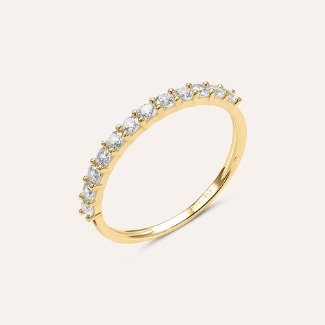 Anello Semi-eternity Claire Oro Giallo Cubic Zirconia - Anelli con Pietre Donna | Stroili