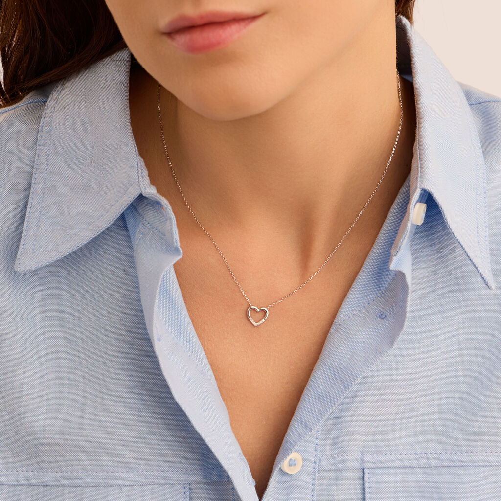 Collana Sophia Oro Bianco Diamante