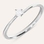 Anello Solitario Grace Oro Bianco Diamante
