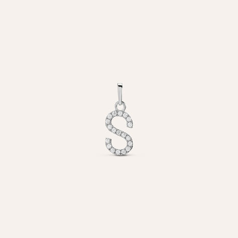 Pendente Poème Oro Bianco Cubic Zirconia - Ciondoli Donna | Stroili
