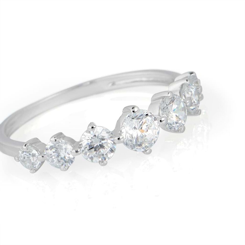 Anello Riviere Claire Oro Bianco Cubic Zirconia - Anelli Riviere Donna | Stroili