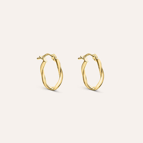 Orecchini A Cerchio Gold Essence Oro Giallo - Orecchini a Cerchio Donna | Stroili