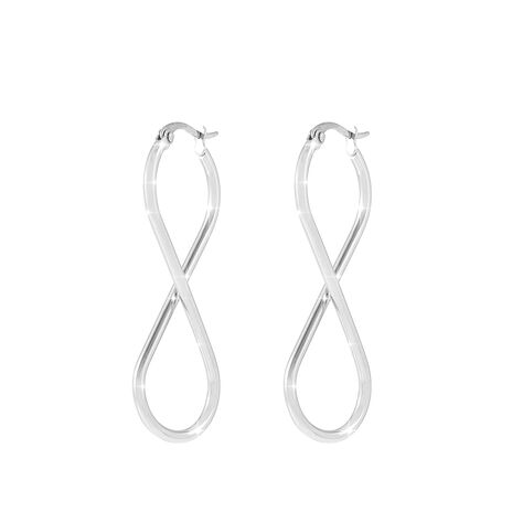 Orecchini infinito in acciaio - Orecchini Pendenti Donna | Stroili