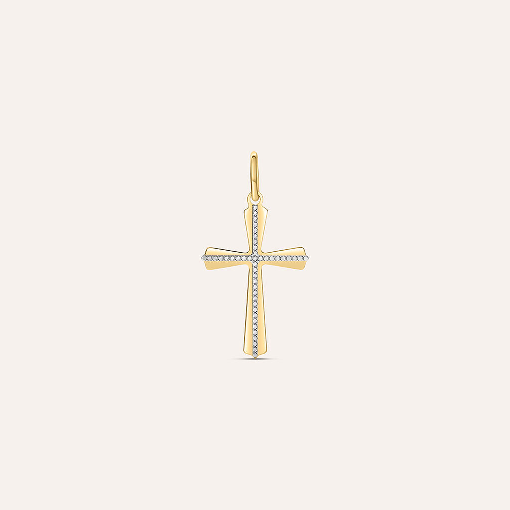 Pendente Holy Oro Bicolore - Ciondoli con Incisione Unisex | Stroili