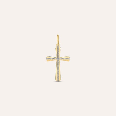 Pendente Holy Oro Bicolore - Ciondoli con Incisione Unisex | Stroili