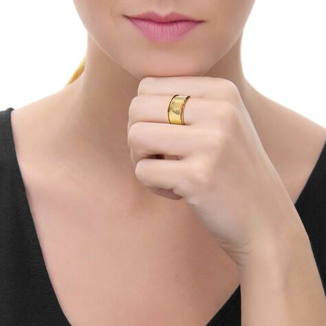 Anello raggi a fascia in bronzo dorato - Anelli Donna | Stroili