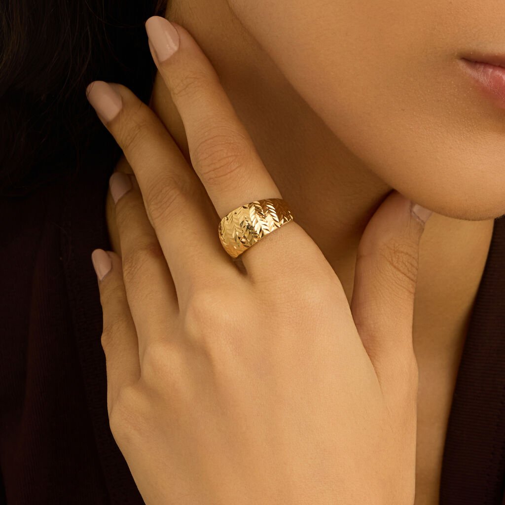 Anello Fascia Golden Lover Oro Giallo - Anelli 18 Carati Donna | Stroili