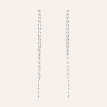 Orecchini Pendenti Tennis Romantic Shine Metallo Cristallo