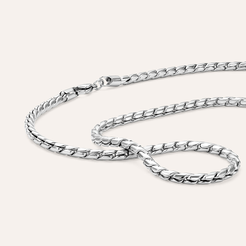 Collana Man Code Acciaio