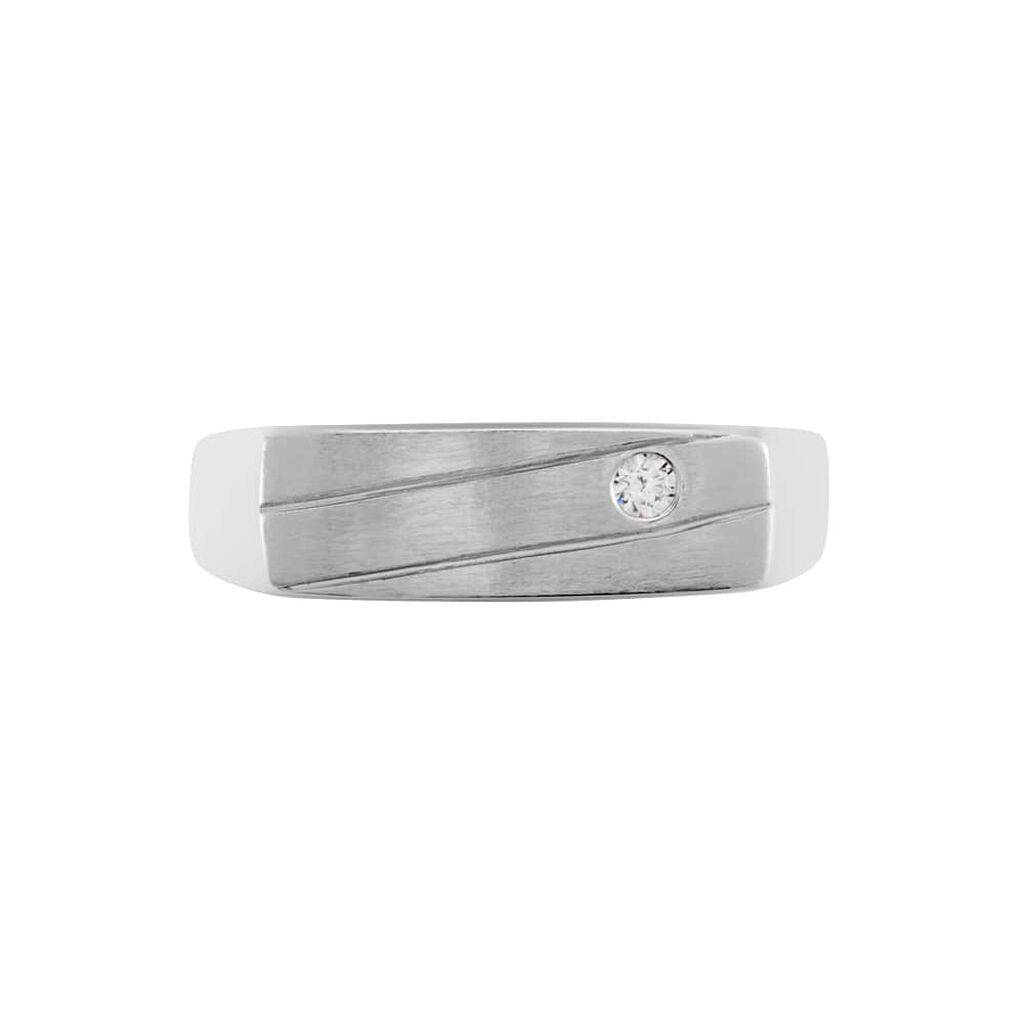 Anello Chevalier Gentleman Argento Rodiato Cubic Zirconia - Anelli Chevalier Uomo | Stroili