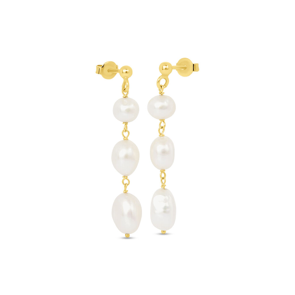 Orecchini Pendenti Gabrielle Oro Giallo Perla D'Acqua Dolce - Orecchini Pendenti Donna | Stroili