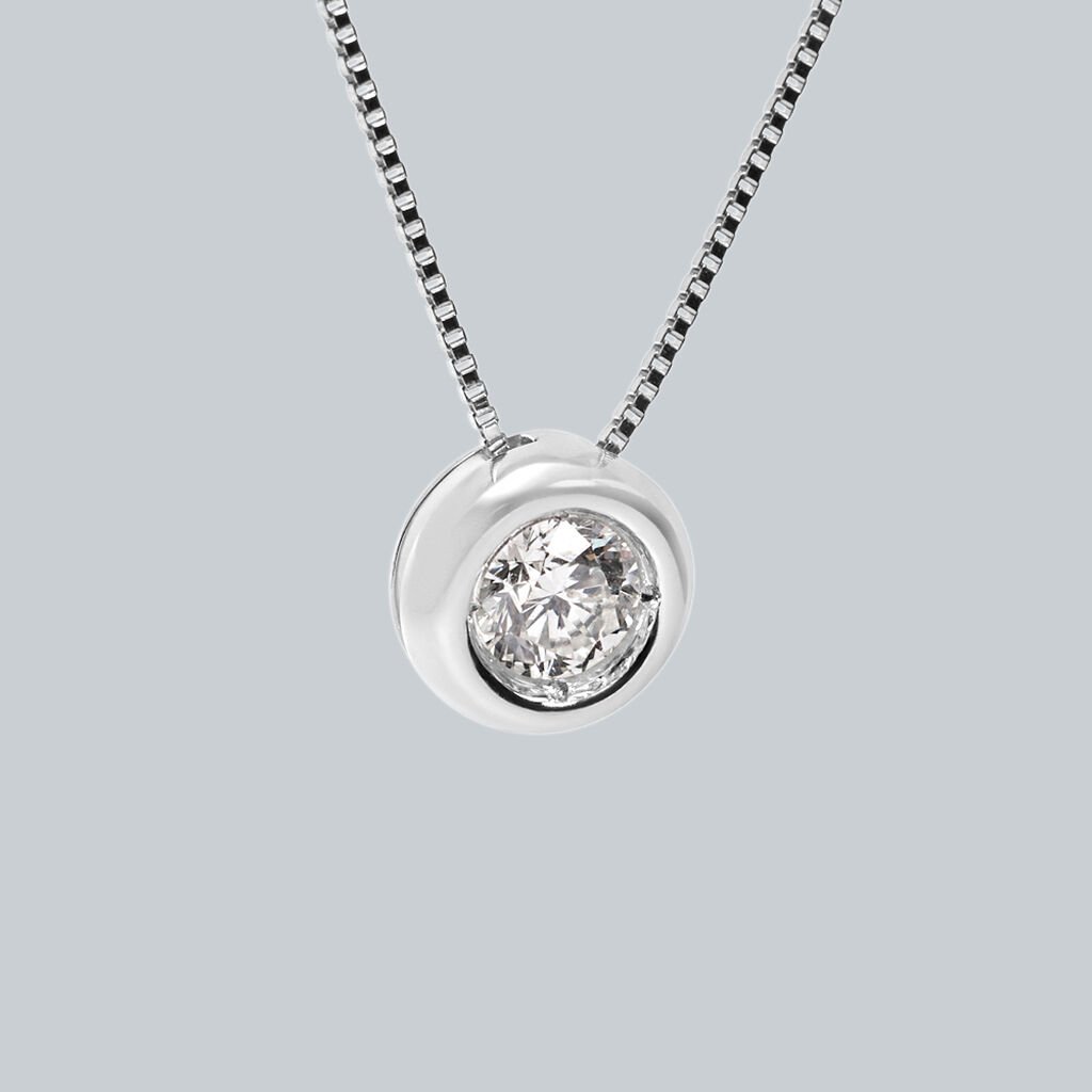 Collana Punto Luce Firmamenti Oro Bianco Diamante - Collane Punto Luce Donna | Stroili