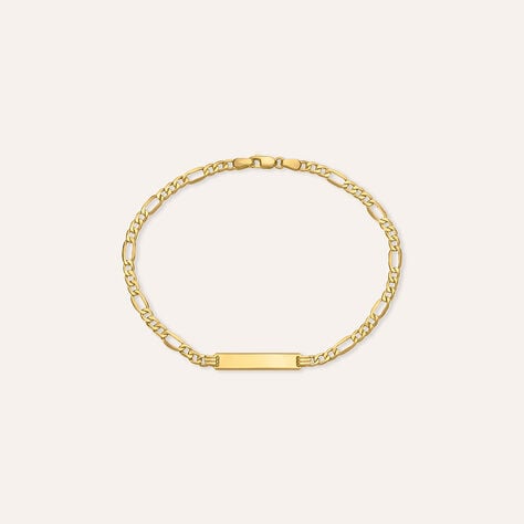 Bracciale Con Targhetta L'homme Or Oro Giallo - Bracciali con Incisione Uomo | Stroili